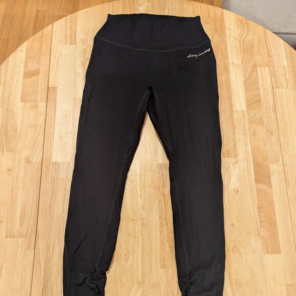 Gymshark Whitney Rib Waist Leggings - Black - size M - Picture 4 of 8